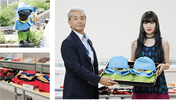 福岡市中央区役所「博多やまかき小僧」　大村美容ファッション専門学校