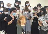 カリキュラム　外部講師授業(デザインカラー)　大村美容ファッション専門学校
