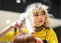 カリキュラム　ヘアセット＆ブロー　大村美容ファッション専門学校