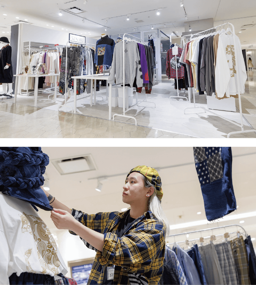 常設テナントでの販売 | ファッションクリエイター科 大村美容ファッション専門学校