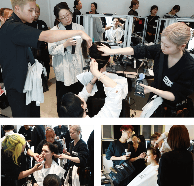 パリコレバックステージでの研修内容