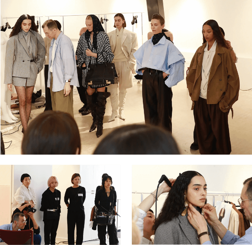 パリコレバックステージでの研修内容