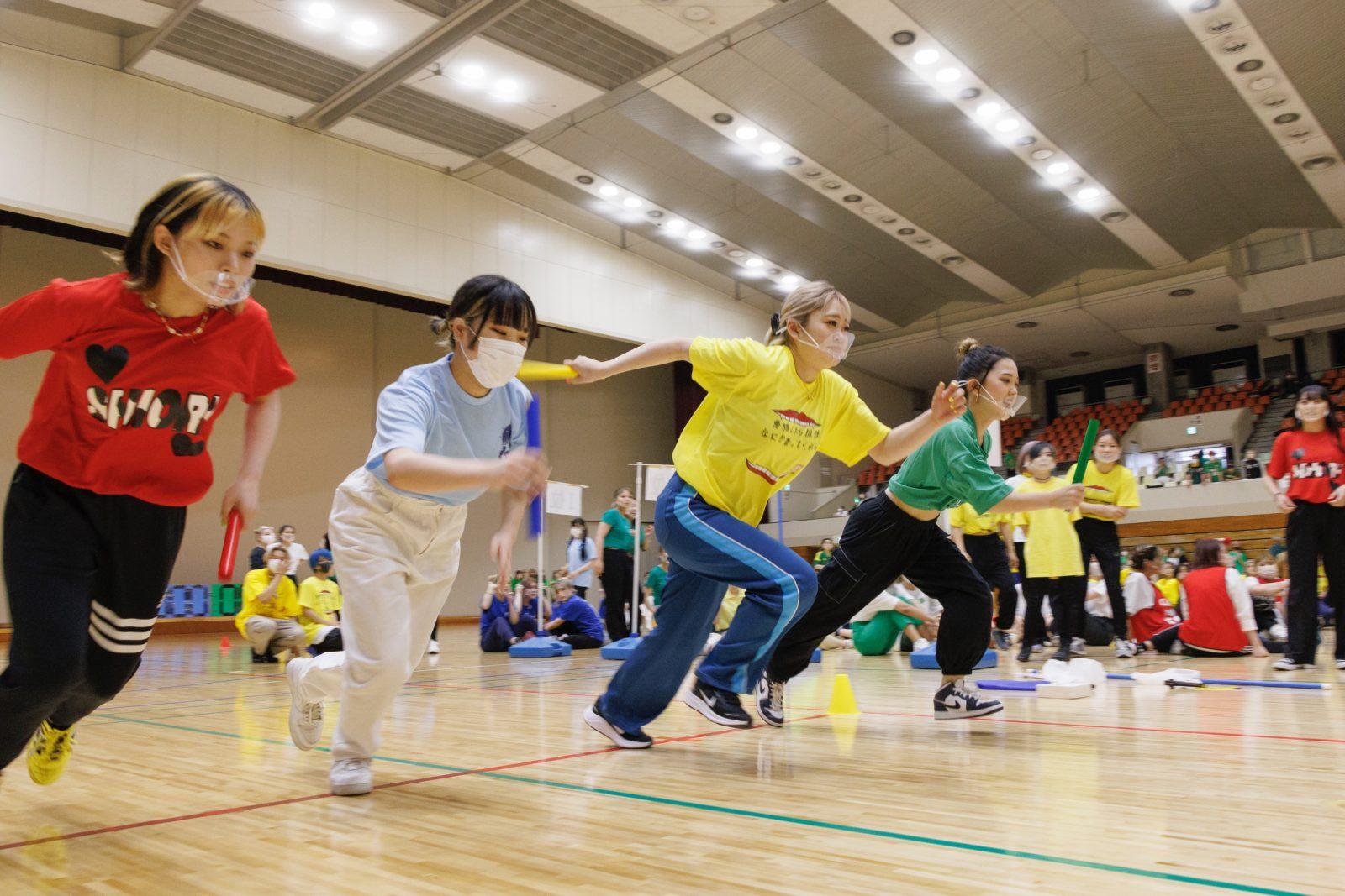 クラス対抗リレー 大村美容ファッション専門学校