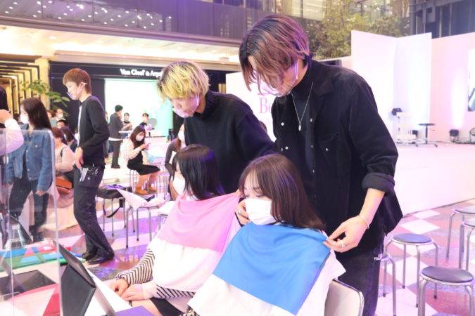 美容体験ブース