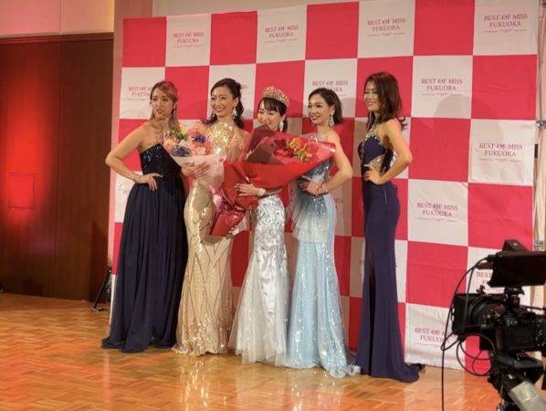 ミスユニバース福岡大会のヘアメイクを担当